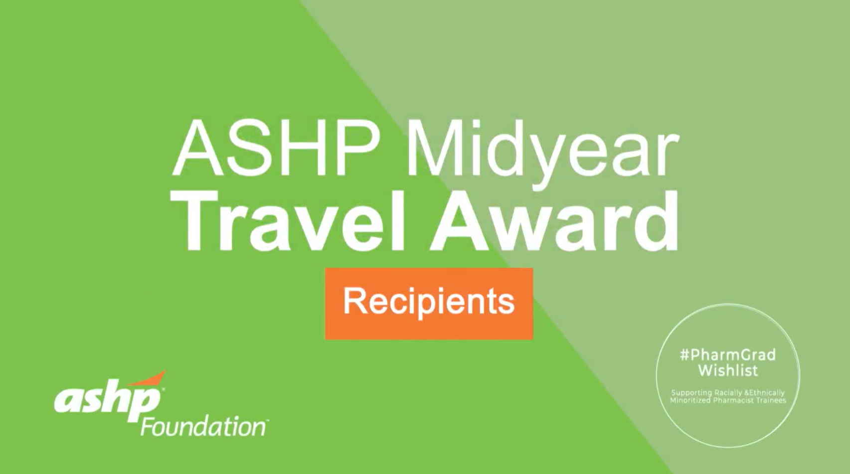 ASHP Midyear Travel Award