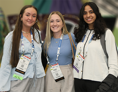 Three pharmacy students at the Midyear
