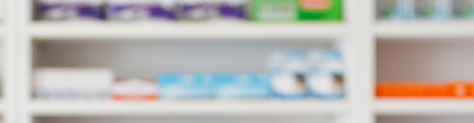 Pharmacy shelves