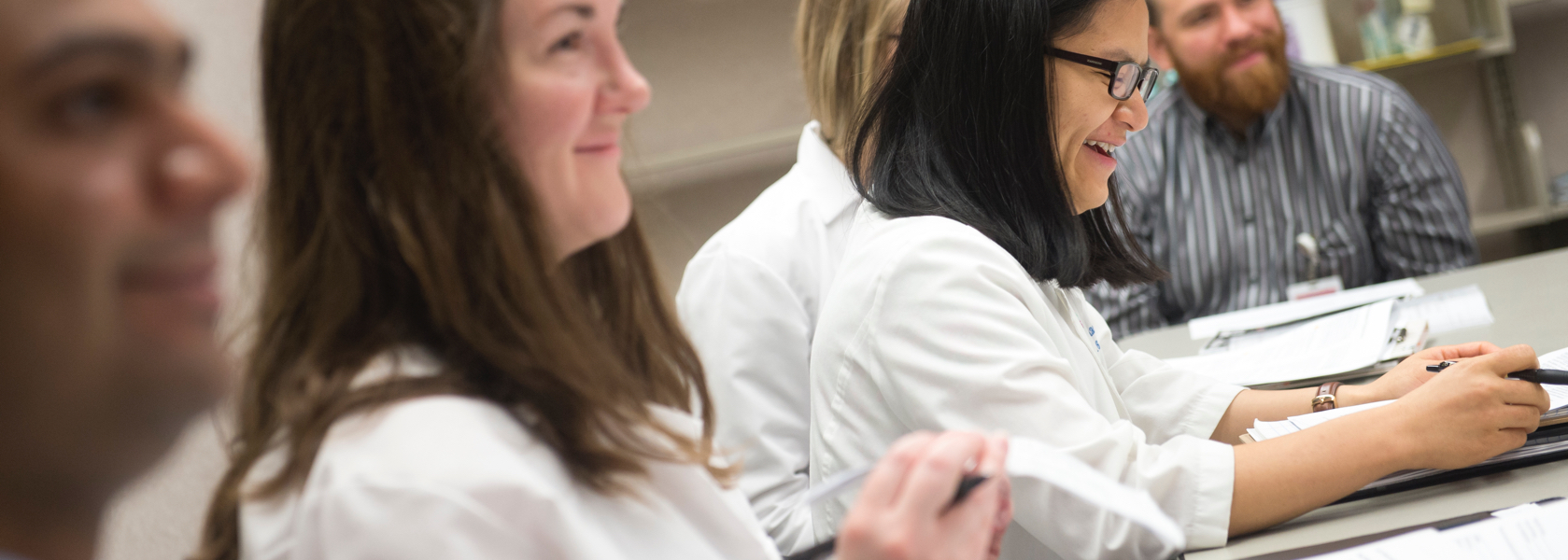 Pharmacists at a table