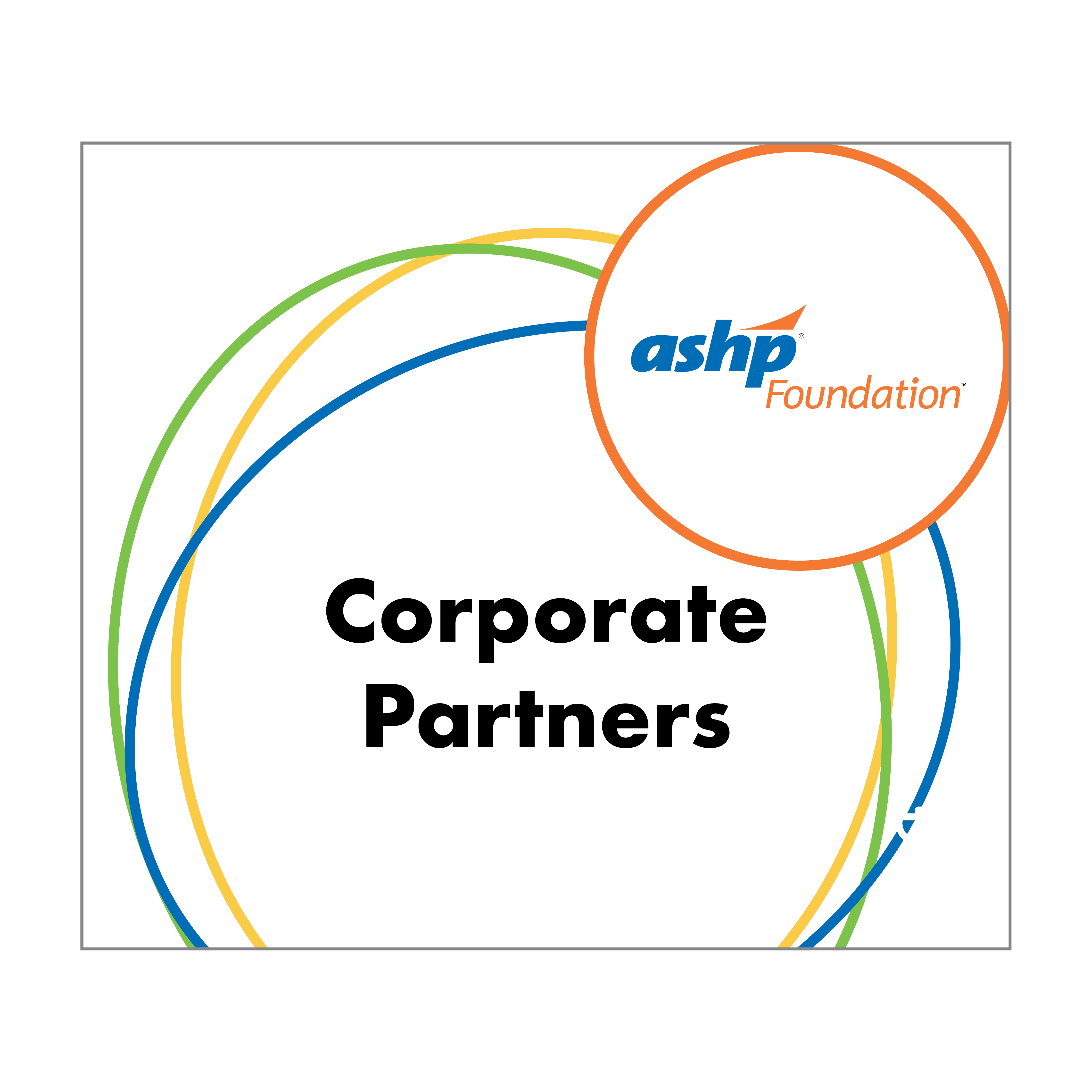ASHP Foundation logo, concentric circles, text: Corporate Partners