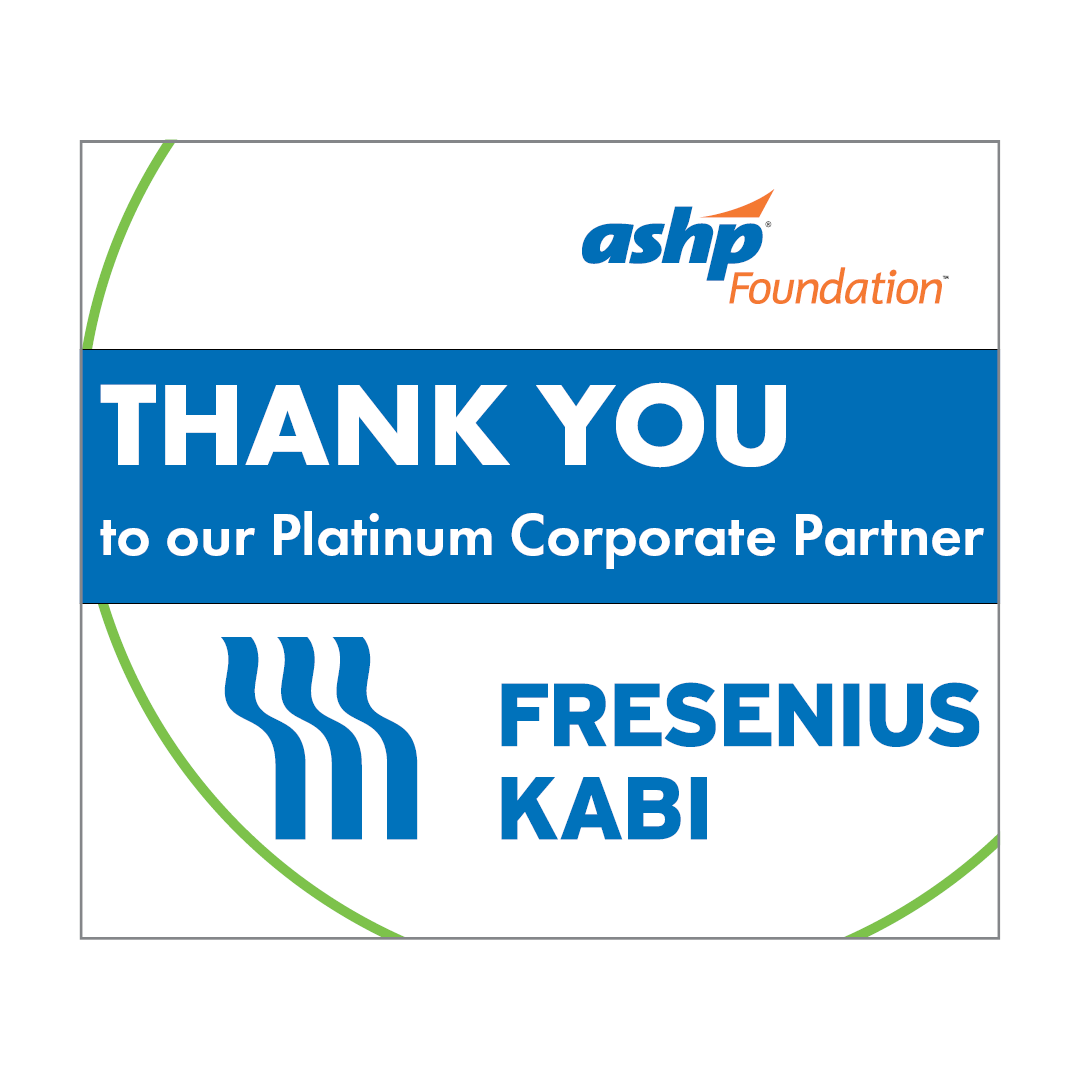 Thank you to our Platinum Corporate Partner Fresenius Kabi